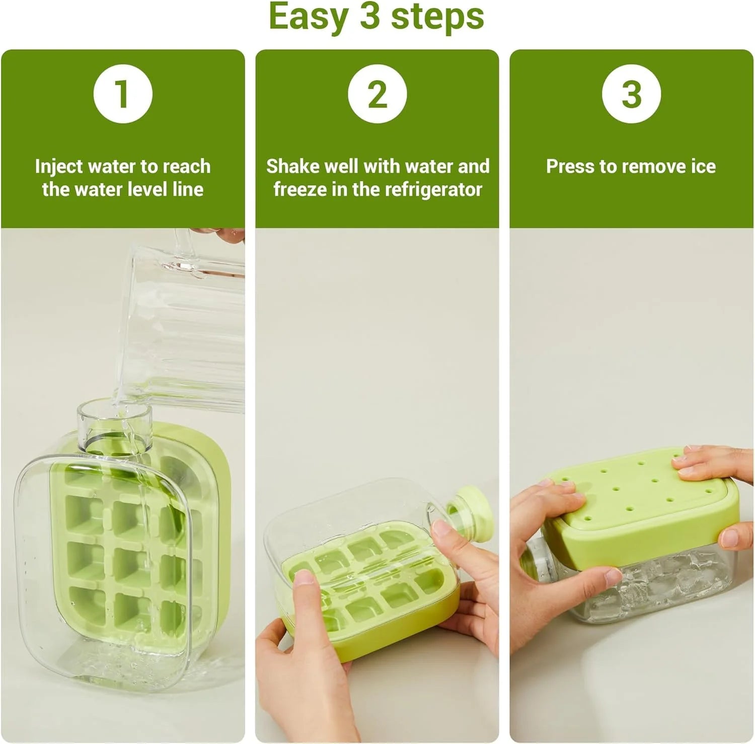 2-in-1 Ice Cube Bottle & Water Bottle