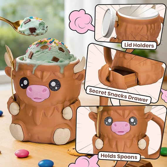 Cow Ice Cream Pint Holder