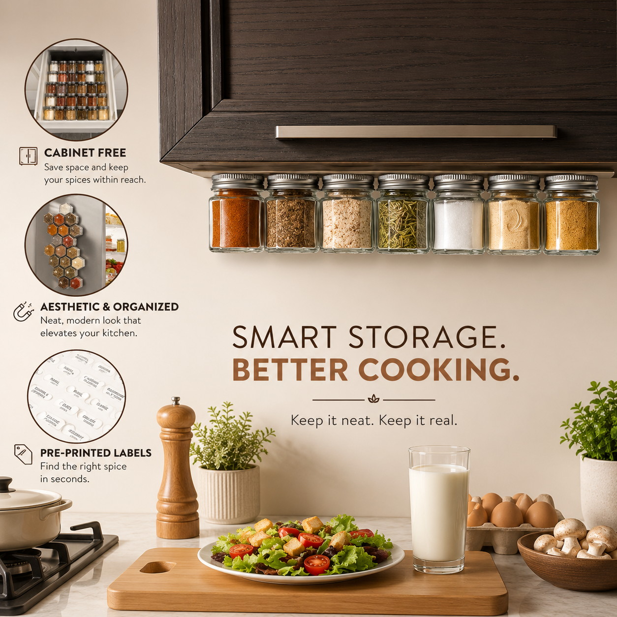 Magnetic Spice Jar Set (29 PCS)